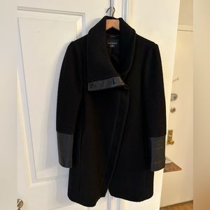 Club Monaco Black Wool Coat (Halli Coat)